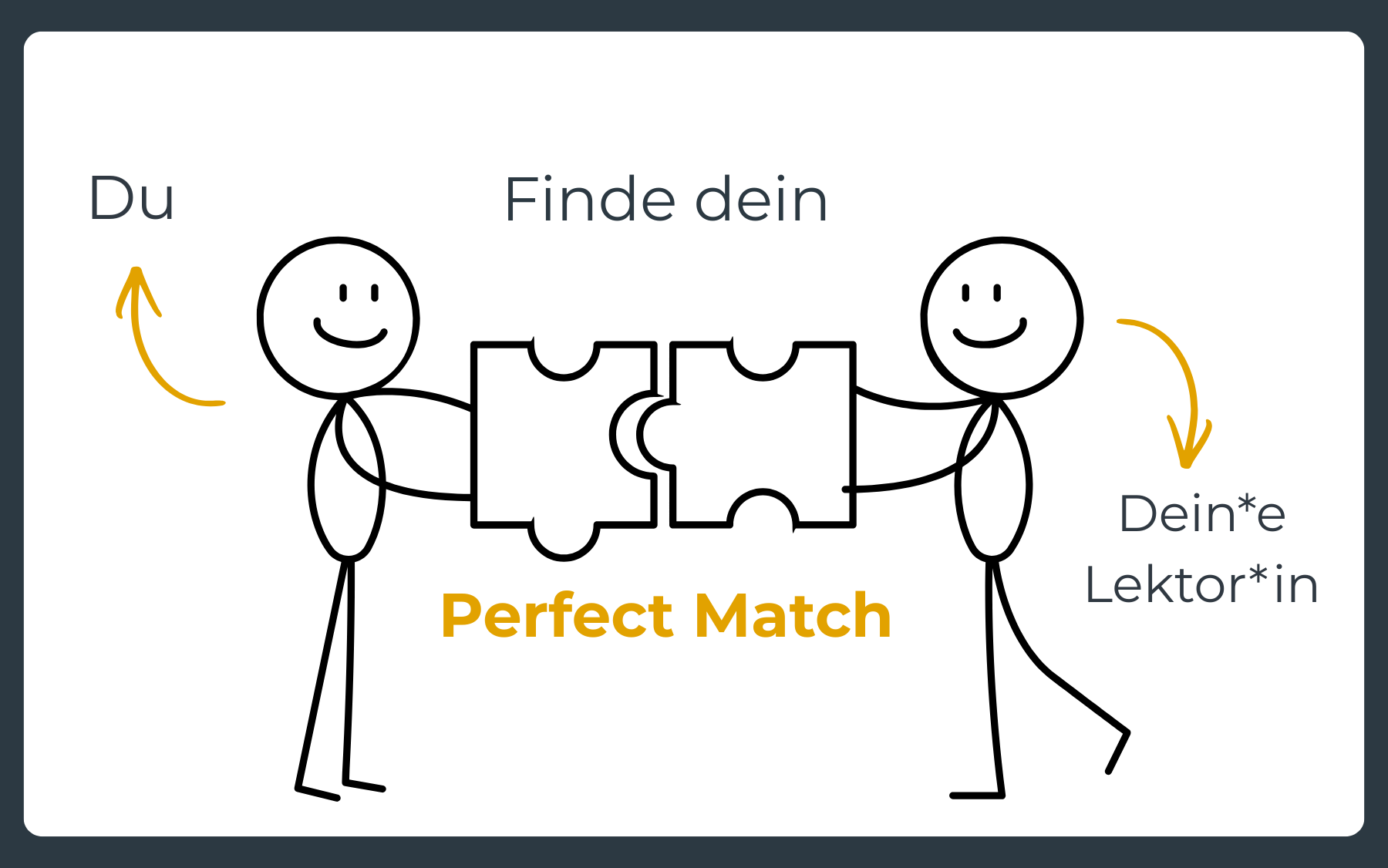 Lektorin finden: das perfect Match für deinen Buchtraum Beauftrage für dein Buch nicht irgendwen, sondern den*die Lektor*in, die wirklich zu dir passt. Hier erfährst du, wie du dein*e Lektor*in findest und worauf du dabei achten solltest.